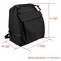Quisiete Sac de rangement en accordéon en tissu Oxford noir pour accordéon 48 basses