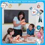 Boerunid 1 poupée buccale avec langue, dents, bouche, marionnette, modèle de bouche avec brosse à dents pour fille et fille outi