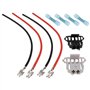 ECSiNG 1 Ensemble de Kit de Réparation de Prise de Faisceau de Câbles de Ventilateur de Voiture Compatible avec Opel Corsa D Com