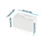 ECSiNG Lot de 5 relais de signal PCB 2 A 5 V DC HFD3/005-L1 pour circuits de contrôle de microprocesseur