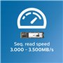 Philips Disque Dur Interne Solid State M.2 M140 - NVMe PCIe Gen3 2 to (2280), pour PC de Bureau et Portables, pour l'édition Gra