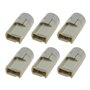 eMagTech Lot de 6pcs Supports de Lampe G9 sans Clé en Céramique Halogène avec Couvercle Arrière pour Ampoule G9 Bases de Lampe e
