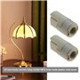 eMagTech Lot de 6pcs Supports de Lampe G9 sans Clé en Céramique Halogène avec Couvercle Arrière pour Ampoule G9 Bases de Lampe e