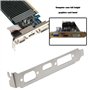 SG Store 2pcs Support de Profil Pleine Hauteur pour HDMI DVI VGA ATI Carte Graphique Vidéo Coque d'ordinateur Composants de Remp