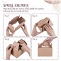 MATICAN Boîtes de Faveurs de Fête, Pack de 24 Boîtes Kraft Marron, Boîtes à Gable, 15 x 9 x 9 cm