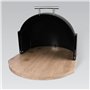 Corbeille à Pain Feel Maestro MR-1678G-BLACK Blanc Noir Bois Bois, bambou Plastique (1 Unité)