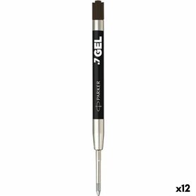 Recharge pour stylo Parker Quink Flow Noir (12 Unités)