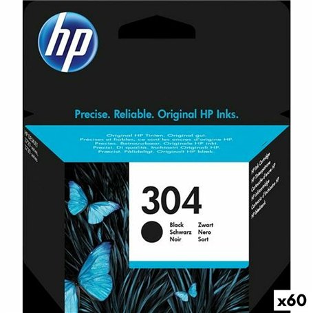 Cartouche d'encre originale HP DESKJET 3720 - Nº304 Noir (60 Unités)