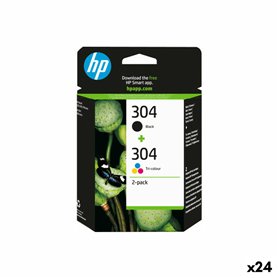 Cartouche d'encre originale HP Nº304 Jaune (24 Unités)
