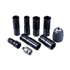 YESEFVXVT 9 pièces Jeu de têtes à Six pans Creux Haute dureté 1/2 Jeu de têtes à Six pans Creux résistant à l'usure Anti-Corrosi