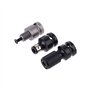 NSNGPAFACZ Adaptateur de mandrin de perçage 3 pièces avec vis 1/2quot;Carré à 1/4quot;Convertisseur d'adaptateur à Douille hexag