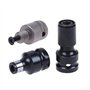 NSNGPAFACZ Adaptateur de mandrin de perçage 3 pièces avec vis 1/2quot;Carré à 1/4quot;Convertisseur d'adaptateur à Douille hexag