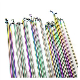 GZXXB Lot de 10 rayons arc-en-ciel en acier inoxydable de type J Calibre 14G 2