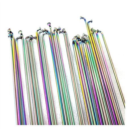 GZXXB Lot de 10 rayons arc-en-ciel en acier inoxydable de type J Calibre 14G 2