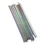 GZXXB Lot de 10 rayons arc-en-ciel en acier inoxydable de type J Calibre 14G 2,0 mm Pas de coupe pour vélo 255 257 261 267 273 2