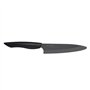 SHIN - Couteau universel 13 cm - manche noir lame noire