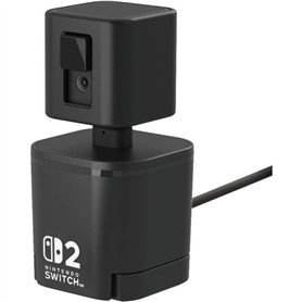 Caméra vidéo USB - HORI - Nintendo Switch 2 - Bras flexible et cache d'objectif - Noir