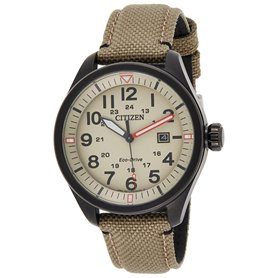 CITIZEN Hommes Analogique Quartz Montre avec Bracelet en Nylon AW5005-12X