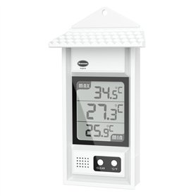 Thermomètre électronique max min avec toit.