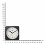 Braun Classic Analogue Alarm Clock with Snooze and Light, Quiet Quartz Sweeping Movement, Crescendo Beep Alarm in Black and Whit