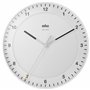 Braun Grande Horloge Murale analogique Classique pour Le Fuseau horaire de l’Europe Centrale (DCF) avec Mouvement de Balayage Si