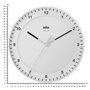 Braun Grande Horloge Murale analogique Classique pour Le Fuseau horaire de l’Europe Centrale (DCF) avec Mouvement de Balayage Si