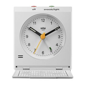 Braun Réveil analogique de Voyage Classique avec Fonction Snooze