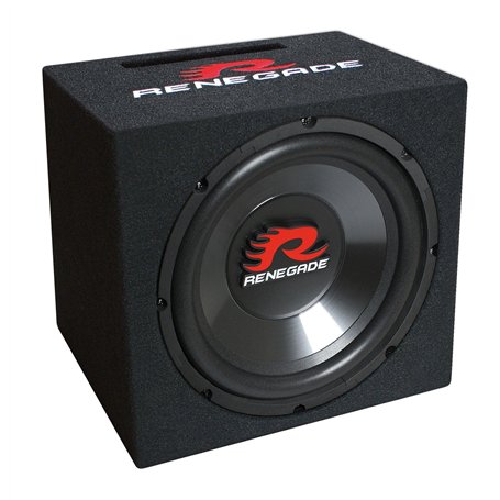 Renegade RXV1000 Caisson de basses préchargé 250 W Subwoofer voiture Actif 250 W 500 W 90 dB 4 Ω