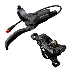 Clarks Cycle Systems Sync-2E Kit de Freins à Disque hydrauliques Avant et arrière pour vélo électrique avec arrêt Moteur