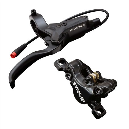 Clarks Cycle Systems Sync-2E Kit de Freins à Disque hydrauliques Avant et arrière pour vélo électrique avec arrêt Moteur