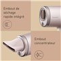 Panasonic EH-NA7M-P825 Sèche-Cheveux Nanoe pour des Cheveux Brillants, Design Pliable, Séchage Rapide, Accessoire Concentrateur,