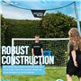 Precision Play Filet d'arrêt avec poteaux en Fibre de Verre résistant aux intempéries pour Ballon de Football, Installation Faci