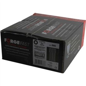 ForgeFast Elite Vis à bois à faible couple | Assortiment | Zinc jaune passivé | 1800 pièces