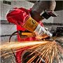 DeWalt DWE4357-QS Meuleuse 1700W 125mm - vitesse variable Brushless - interrupteur glissière, Noir/Jaune