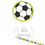 Baker Ross Kit de bloc-notes Ballon de Foot (lot de 6) - À glisser dans les pochettes-surprises des enfants AC896