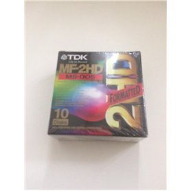 TDK 10 Disquettes 1.44 Mo PC MF-2HDIF10ED