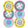Talking Tables Fournitures de fête Boho pour 12 invités – Comprend assiettes florales colorées, guirlande, nappe en papier | Idé