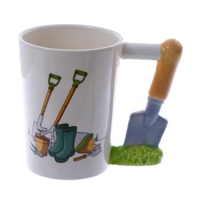 Puckator Mug en céramique avec anse en forme de truelle
