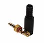 3,5 mm 4 Pôles Jack Fiche Soudure Borne pour l'audio ou Vidéo câble Plaqués Or