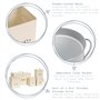 Harbour Housewares Le Compost Industriel Bin - Style Vintage de Cuisine en Acier de Stockage Bucket - Amovible intérieure - Crèm