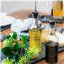 BORMIOLI ROCCO Bouteilles en Verre Officina 1825 - pour Huile d'olive/vinaigre - Bec verseur en Acier Inoxydable - 268 ML - Lot 