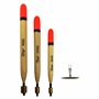 ZWIM Lot de 3 flotteurs de pêche à la carpe Balsa avec adaptateur de flotteur et pointes haute visibilité – Solides et durables 