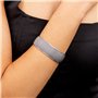 TreasureBay Bracelet jonc en argent sterling 925 tressé pour femme, taille unique, Argent