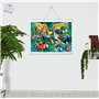 3D LiveLife Affiche Murales Lenticulaires Oiseaux des Tropiques de Deluxebase. Poster 3D sans Cadre. Décoration Mur Parfaite. Oe