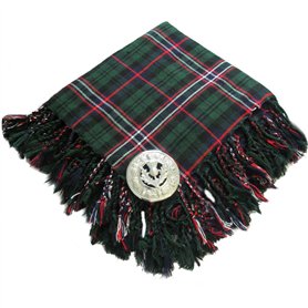 Tartanista - Fly plaid avec broche - homme - pour kilt - national écossais - 110 x 110 cm
