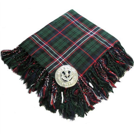 Tartanista - Fly plaid avec broche - homme - pour kilt - national écossais - 110 x 110 cm