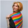 TRIXES Bandena arc-en-Ciel - Cadeaux arc-en-Ciel -LGBTQA+ - Bandana de Coton - Neckerchief Multicolore - Accessoires de Fierté –