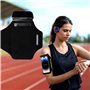 TRIXES Brassard de Course Noir avec Sac pour écouteurs adapté à l'iPhone 15 Pro Max/14 Pro/13 Pro Max/12/12 Pro/11/XR/XS/X/8 Plu