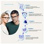 La Société Lunettes De Lecture Bleu Foncé Rouge Léger Lecteurs Valeur Pack 2 Hommes Femmes RR32-3Z +2,50
