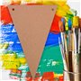 BCreativetolearn Lot de 25 fanions en Papier Kraft avec Ficelle de Jute – Faites Vos Propres décorations et bannières de fête d'